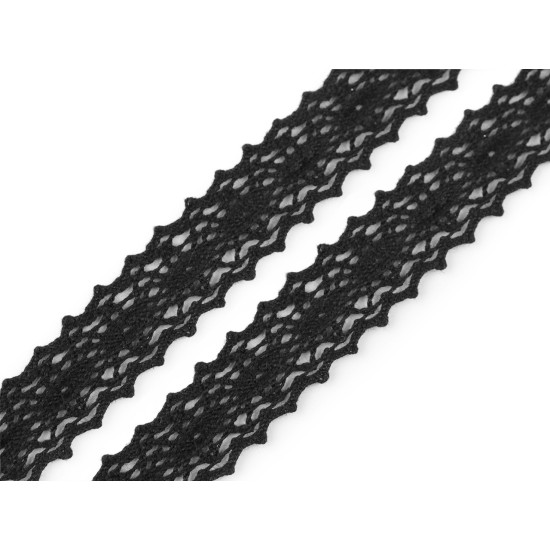Dantelă bumbac croşetată, lățime 23 mm - Crem deschis (18 Metri) Dantelă bumbac croşetată, lățime 23 mm - Crem deschis (18 Metri)