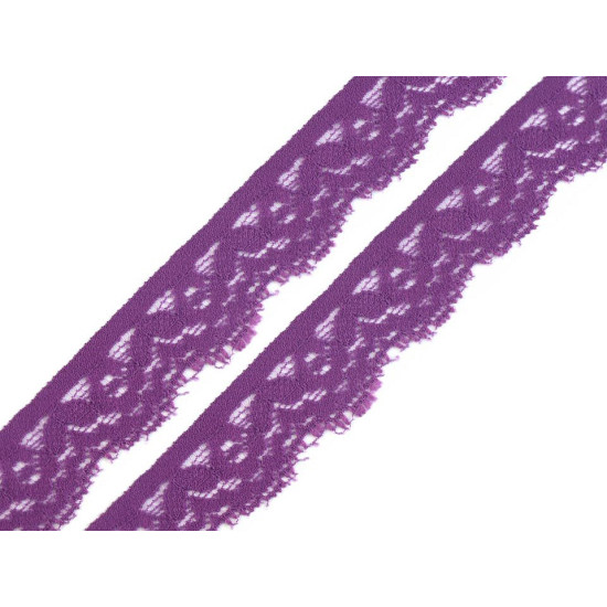 Dantelă elastică, lățime 20 mm - Alb (25 Metri) Dantelă elastică, lățime 20 mm - Alb (25 Metri)