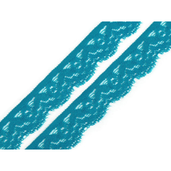 Dantelă elastică, lățime 20 mm - Alb (25 Metri) Dantelă elastică, lățime 20 mm - Alb (25 Metri)