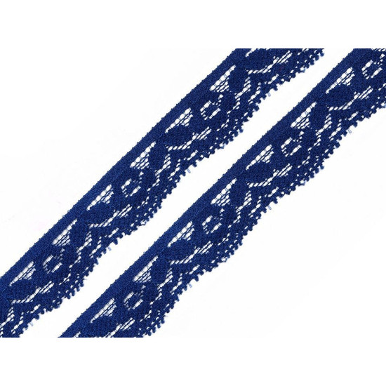 Dantelă elastică, lățime 20 mm - Alb (25 Metri) Dantelă elastică, lățime 20 mm - Alb (25 Metri)