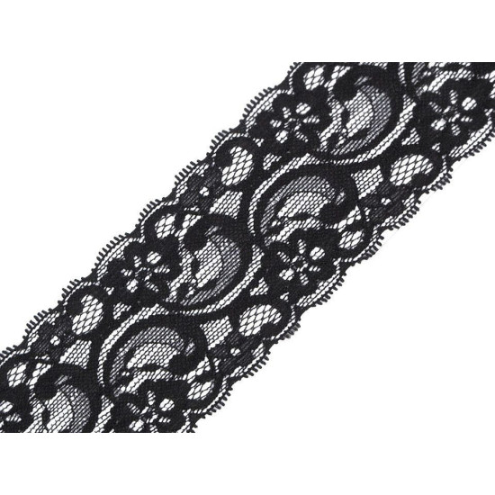 Dantelă elastică, lățime 55 mm - Roșu (50 Metri) Dantelă elastică, lățime 55 mm - Roșu (50 Metri)