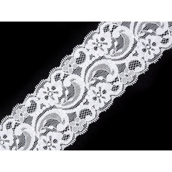 Dantelă elastică, lățime 55 mm - Roșu (50 Metri) Dantelă elastică, lățime 55 mm - Roșu (50 Metri)