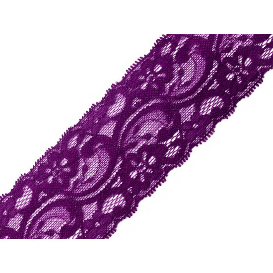 Dantelă elastică, lățime 55 mm - Roșu (50 Metri) Dantelă elastică, lățime 55 mm - Roșu (50 Metri)
