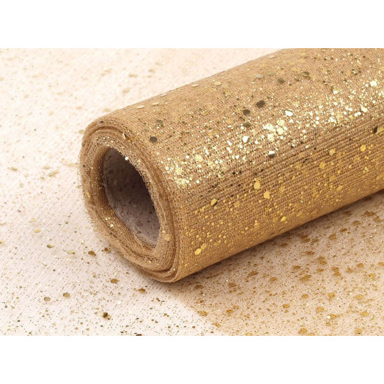 Tull decorativ cu sclipici, lățime 20 cm - Argintiu (20 Metri) Tull decorativ cu sclipici, lățime 20 cm - Argintiu (20 Metri)