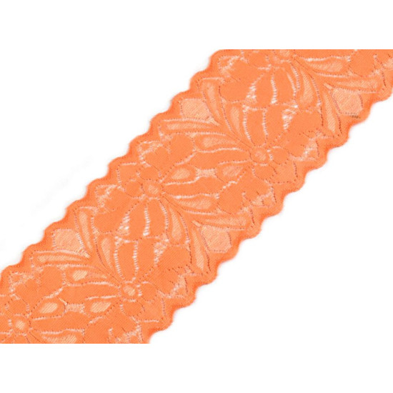 Dantelă elastică, lățime 80 mm - Roz deschis (1 Metru) Dantelă elastică, lățime 80 mm - Roz deschis (1 Metru)