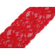 Dantelă elastică, lățime 80-100 mm - Roșu (1 Metru) Dantelă elastică, lățime 80-100 mm - Roșu (1 Metru)