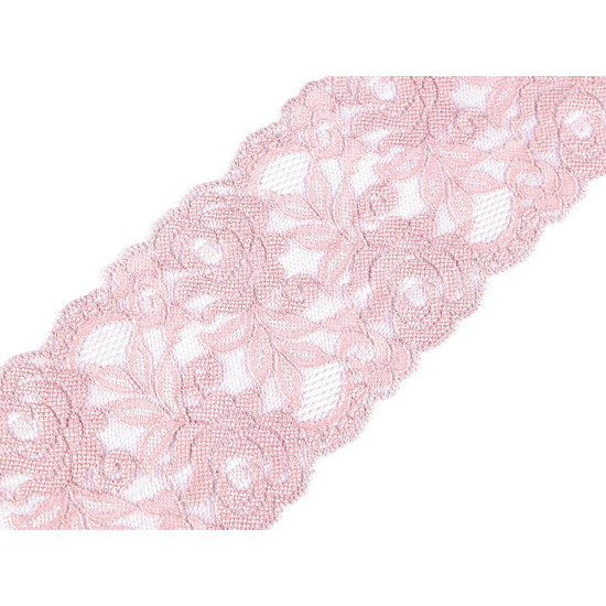 Dantelă elastică, lățime 80-100 mm - Roșu (1 Metru) Dantelă elastică, lățime 80-100 mm - Roșu (1 Metru)