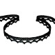 Dantelă bumbac croşetată, lățime 11 mm - Negru (1 Metru) Dantelă bumbac croşetată, lățime 11 mm - Negru (1 Metru)