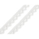 Dantelă bumbac croşetată, lățime 11 mm - Negru (1 Metru) Dantelă bumbac croşetată, lățime 11 mm - Negru (1 Metru)