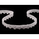 Dantelă bumbac croşetată, lățime 11 mm - Albastru închis (1 Metru) Dantelă bumbac croşetată, lățime 11 mm - Albastru închis (1 Metru)