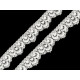 Dantelă elastică, lățime 16 mm - Negru (1 Metru) Dantelă elastică, lățime 16 mm - Negru (1 Metru)