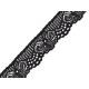 Spitze elastisch breite 30 mm - Schwarz (1 Meter) Spitze elastisch breite 30 mm - Schwarz (1 Meter)