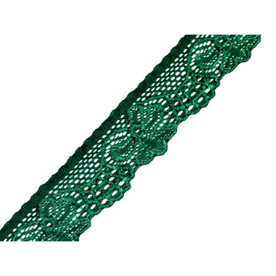 Spitze elastisch breite 30 mm - Schwarz (1 Meter) Spitze elastisch breite 30 mm - Schwarz (1 Meter)