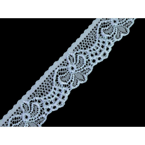 Spitze elastisch breite 30 mm - Schwarz (1 Meter) Spitze elastisch breite 30 mm - Schwarz (1 Meter)