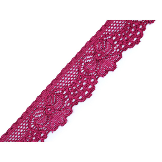 Spitze elastisch breite 30 mm - Schwarz (1 Meter) Spitze elastisch breite 30 mm - Schwarz (1 Meter)