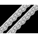 Dantelă elastică, lățime 25 mm - Negru (54 Metri) Dantelă elastică, lățime 25 mm - Negru (54 Metri)