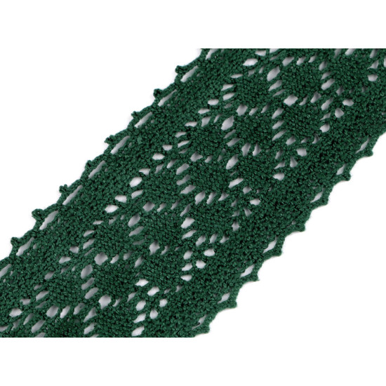 Dantelă bumbac croşetată, lățime 60 mm - Bej deschis (1 Metru) Dantelă bumbac croşetată, lățime 60 mm - Bej deschis (1 Metru)