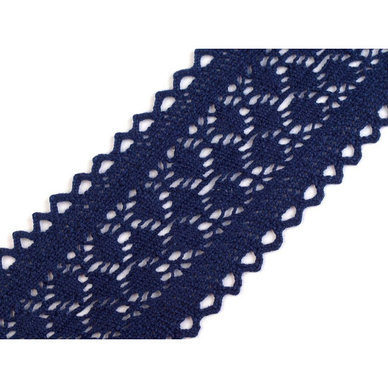 Dantelă bumbac croşetată, lățime 60 mm - Bej deschis (1 Metru) Dantelă bumbac croşetată, lățime 60 mm - Bej deschis (1 Metru)