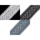 Dantelă bumbac croşetată, lățime 60 mm - Bej deschis (1 Metru) Dantelă bumbac croşetată, lățime 60 mm - Bej deschis (1 Metru)