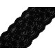 Dantelă elastică, lățime 10 cm - Negru (27 Metri) Dantelă elastică, lățime 10 cm - Negru (27 Metri)