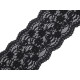 Dantelă elastică, lățime 10 cm - Negru (27 Metri) Dantelă elastică, lățime 10 cm - Negru (27 Metri)