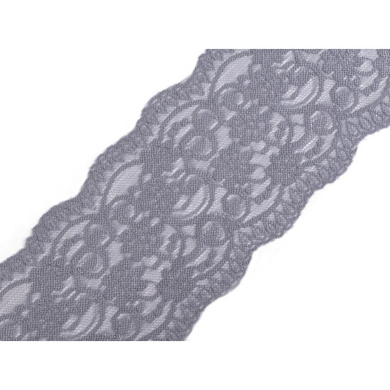 Dantelă elastică, lățime 10 cm - Negru (27 Metri) Dantelă elastică, lățime 10 cm - Negru (27 Metri)