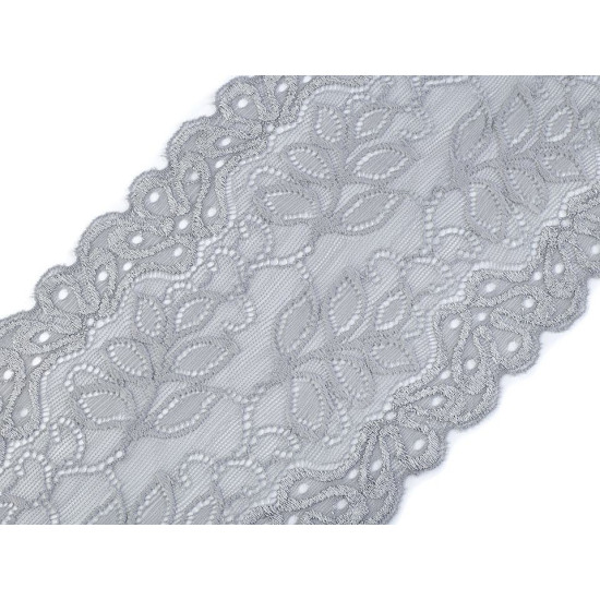 Dantelă elastică, lățime 16 cm - Roșu (1 Metru) Dantelă elastică, lățime 16 cm - Roșu (1 Metru)