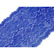 Dantelă elastică, lățime 18 cm - Albastru regal (1 Metru) Dantelă elastică, lățime 18 cm - Albastru regal (1 Metru)