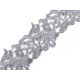 Dantelă brodată, lățime 70 - 75 mm - Crem foarte deschis (1 Metru) Dantelă brodată, lățime 70 - 75 mm - Crem foarte deschis (1 Metru)