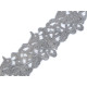 Dantelă brodată, lățime 70 - 75 mm - Crem foarte deschis (1 Metru) Dantelă brodată, lățime 70 - 75 mm - Crem foarte deschis (1 Metru)
