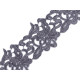 Dantelă brodată, lățime 70 - 75 mm - Crem foarte deschis (1 Metru) Dantelă brodată, lățime 70 - 75 mm - Crem foarte deschis (1 Metru)