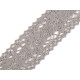 Dantelă bumbac croşetată, lățime 50 mm - Alb (1 Metru) Dantelă bumbac croşetată, lățime 50 mm - Alb (1 Metru)