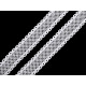 Dantelă bumbac croşetată, lățime 34 mm - Ecru deschis (1 Metru) Dantelă bumbac croşetată, lățime 34 mm - Ecru deschis (1 Metru)