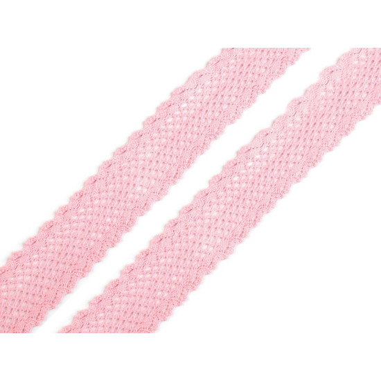 Dantelă bumbac croşetată, lățime 34 mm - Ecru deschis (1 Metru) Dantelă bumbac croşetată, lățime 34 mm - Ecru deschis (1 Metru)