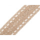 Dantelă bumbac croşetată, lățime 40 mm - Alb (1 Metru) Dantelă bumbac croşetată, lățime 40 mm - Alb (1 Metru)