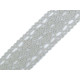 Dantelă bumbac croşetată, lățime 40 mm - Alb (1 Metru) Dantelă bumbac croşetată, lățime 40 mm - Alb (1 Metru)