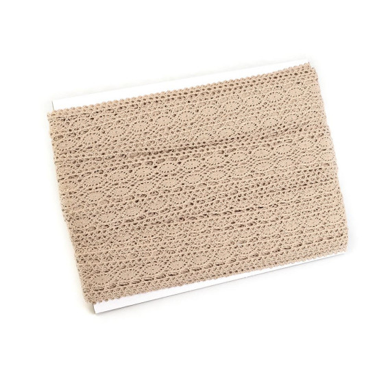 Dantelă bumbac croşetată, lățime 40 mm - Alb (1 Metru) Dantelă bumbac croşetată, lățime 40 mm - Alb (1 Metru)