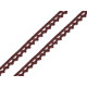 Dantelă bumbac croşetată, lățime 9 mm - Roșu (1 Metru) Dantelă bumbac croşetată, lățime 9 mm - Roșu (1 Metru)