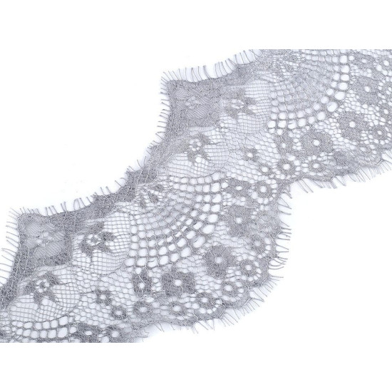 Dantelă franțuzească, lățime 12 cm - Negru (3 Metri) Dantelă franțuzească, lățime 12 cm - Negru (3 Metri)