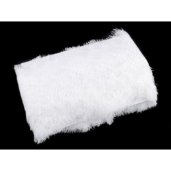 Dantelă franțuzească, lățime 10 cm - Negru (60 Metri)