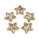 Steluțe decorative cu paiete, ø35 mm - Argintiu (100 Bucăți) Steluțe decorative cu paiete, ø35 mm - Argintiu (100 Bucăți)