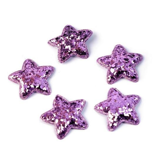 Steluțe decorative cu paiete, ø35 mm - Argintiu (100 Bucăți) Steluțe decorative cu paiete, ø35 mm - Argintiu (100 Bucăți)