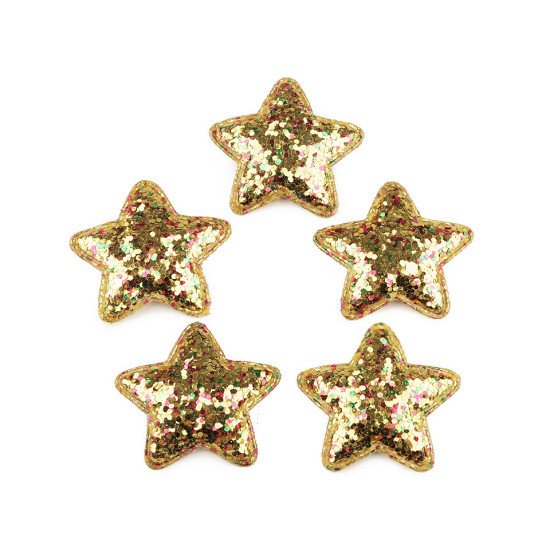 Steluțe decorative cu paiete, ø35 mm - Argintiu (100 Bucăți) Steluțe decorative cu paiete, ø35 mm - Argintiu (100 Bucăți)