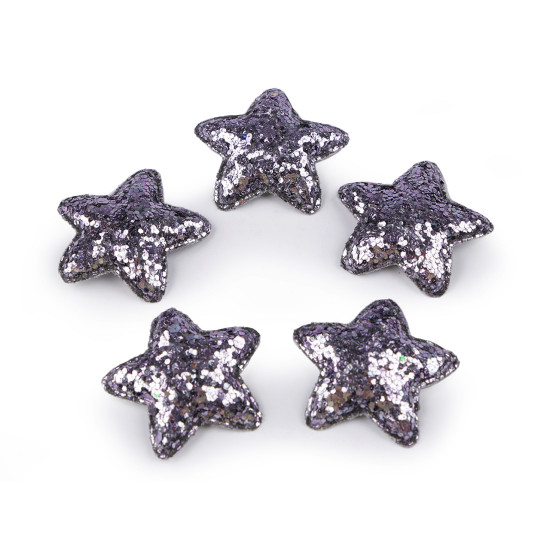 Steluțe decorative cu paiete, ø35 mm - Argintiu (100 Bucăți) Steluțe decorative cu paiete, ø35 mm - Argintiu (100 Bucăți)