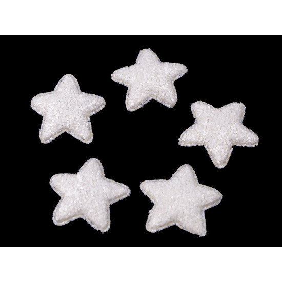 Steluțe decorative cu paiete, ø35 mm - Argintiu (100 Bucăți) Steluțe decorative cu paiete, ø35 mm - Argintiu (100 Bucăți)