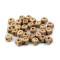Mărgele lemn cubice cu litere, 10x10 mm, cal a-2 a - Natural (2000 Bucăți)