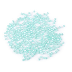Perle plastic glance, ø3 mm - Verde mentol (10 Grame)