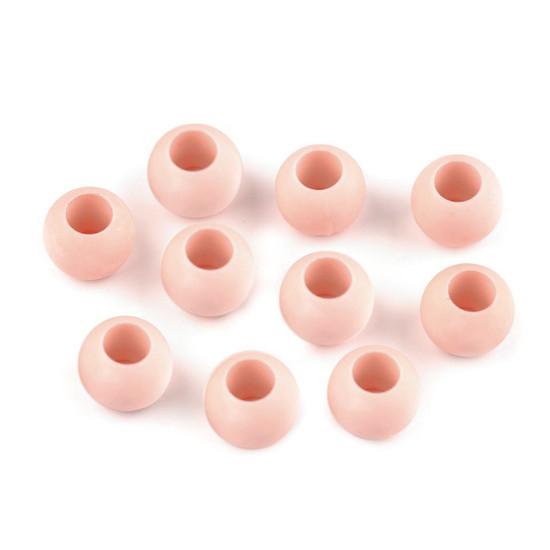 Mărgele mate cu gaură mare, 10x12 mm - Roz pudrat (700 Bucăți) Mărgele mate cu gaură mare, 10x12 mm - Roz pudrat (700 Bucăți)