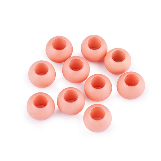 Mărgele mate cu gaură mare, 10x12 mm - Roz pudrat (700 Bucăți) Mărgele mate cu gaură mare, 10x12 mm - Roz pudrat (700 Bucăți)