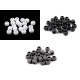Mărgele mate cu gaură mare, 11x14 mm - Negru (10 Bucăți) Mărgele mate cu gaură mare, 11x14 mm - Negru (10 Bucăți)